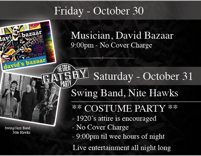 Halloween Weekend Events at the Coco Club